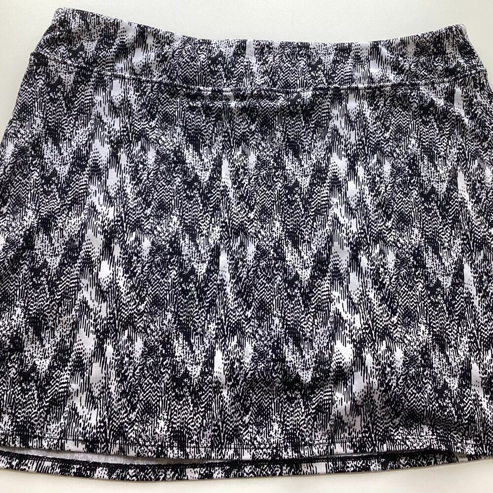 Black White  Athletic Skirt Skort Tennis Pickleball Tranquility Colorado Clothin